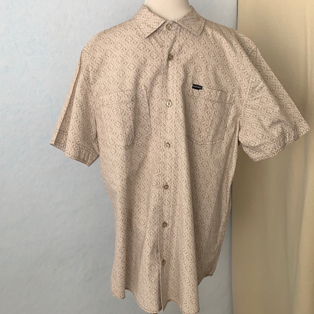 Buffalo Short Sleeve Button Down Print Shirt